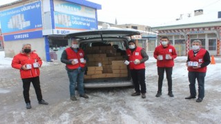 Kızılaydan Tomarzalı 300 aileye konserve et dağıtımı