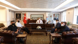 Pazarcılar Odasından Başkan Palancıoğluna ziyaret