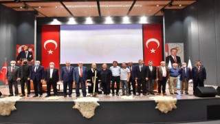 Kayseri OSBde Osman Ulubaşa kaftan giydirildi