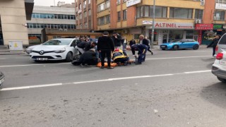 Otomobil ve motosiklet çarpıştı: 1 yaralı