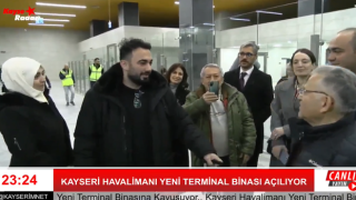 Kayseri Havalimanı yeni terminal binası ilk yolcularını karşıladı